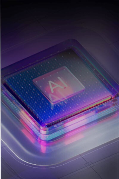 GEO 2026: Futuristisches mit einer Taste, auf welcher AI steht.