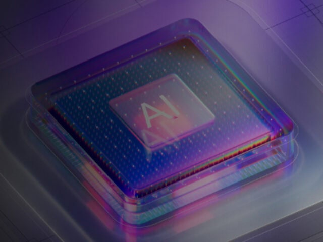 GEO 2026: Futuristisches Bild mit einer Taste, auf welcher AI steht.